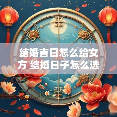 结婚吉日怎么给女方 结婚日子怎么选吉日2025年