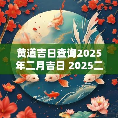 黄道吉日查询2025年二月吉日 2025二月黄道吉日