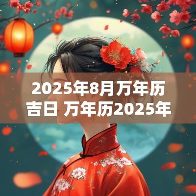 2025年8月万年历吉日 万年历2025年十月吉日