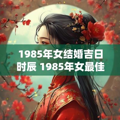 1985年女结婚吉日时辰 1985年女最佳婚配属相