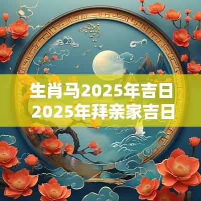 生肖马2025年吉日 2025年拜亲家吉日