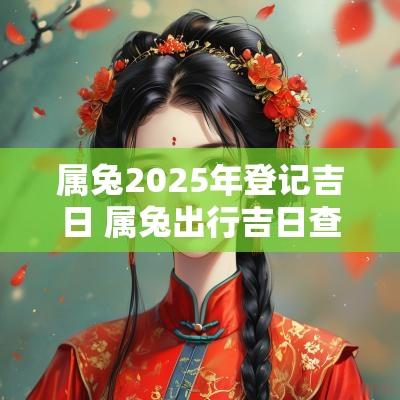 属兔2025年登记吉日 属兔出行吉日查询2025