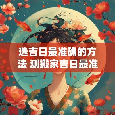 选吉日最准确的方法 测搬家吉日最准确的方法
