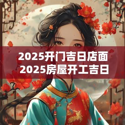 2025开门吉日店面 2025房屋开工吉日