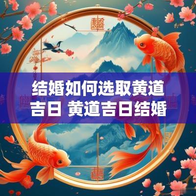 结婚如何选取黄道吉日 黄道吉日结婚最佳时间