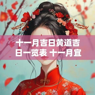 十一月吉日黄道吉日一览表 十一月宜动土吉日有哪几天