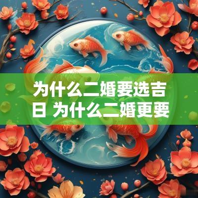 为什么二婚要选吉日 为什么二婚更要办婚礼