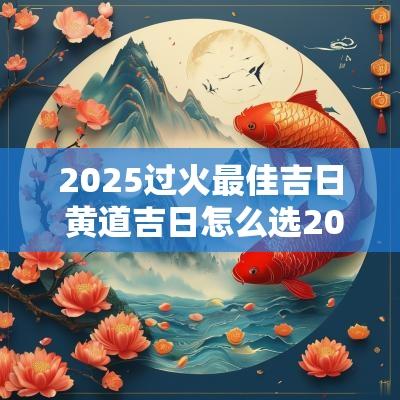 2025过火最佳吉日 黄道吉日怎么选2025