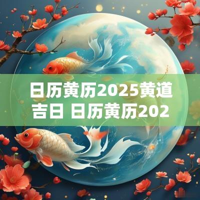 日历黄历2025黄道吉日 日历黄历2025新款