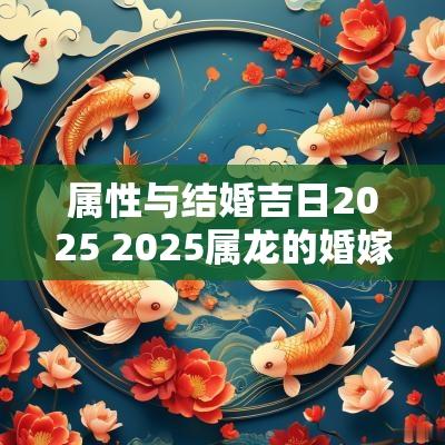 属性与结婚吉日2025 2025属龙的婚嫁吉日