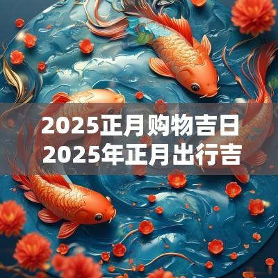 2025正月购物吉日 2025年正月出行吉日