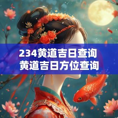 234黄道吉日查询 黄道吉日方位查询