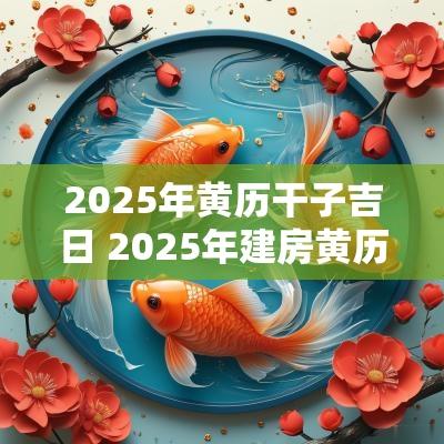 2025年黄历干子吉日 2025年建房黄历吉日