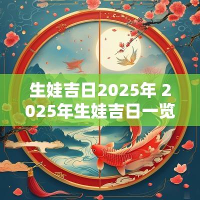 生娃吉日2025年 2025年生娃吉日一览表