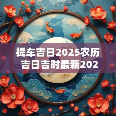 提车吉日2025农历 吉日吉时最新2025