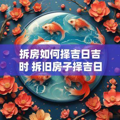 拆房如何择吉日吉时 拆旧房子择吉日的正确方法
