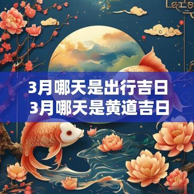 3月哪天是出行吉日 3月哪天是黄道吉日