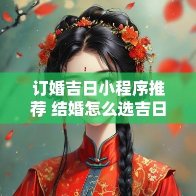 订婚吉日小程序推荐 结婚怎么选吉日小程序