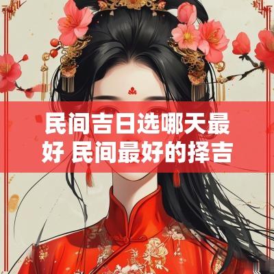 民间吉日选哪天最好 民间最好的择吉日方法
