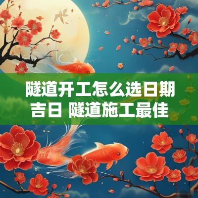 隧道开工怎么选日期吉日 隧道施工最佳时间