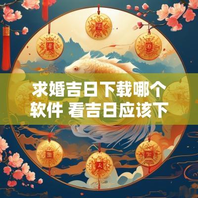 求婚吉日下载哪个软件 看吉日应该下载哪个软件