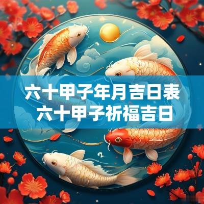 六十甲子年月吉日表 六十甲子祈福吉日