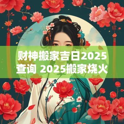 财神搬家吉日2025查询 2025搬家烧火吉日
