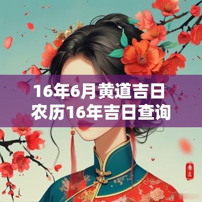 16年6月黄道吉日 农历16年吉日查询 16年6月黄道吉日 农历16年吉日查询