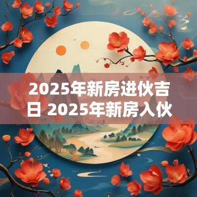 2025年新房进伙吉日 2025年新房入伙的吉日和时间表