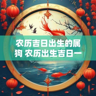 农历吉日出生的属狗 农历出生吉日一览表