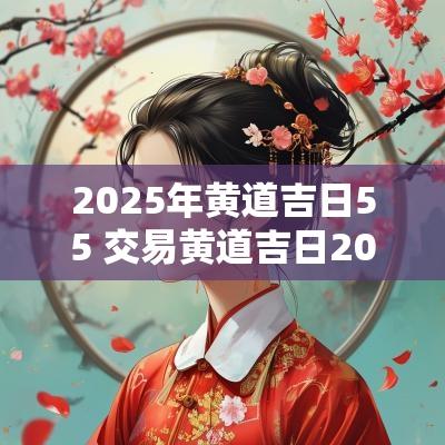 2025年黄道吉日55 交易黄道吉日2025年