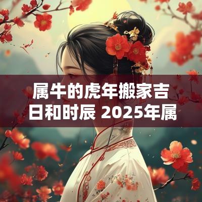 属牛的蛇年搬家吉日和时辰 2025年属牛的搬家吉日