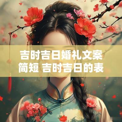 吉时吉日婚礼文案简短 吉时吉日的表白文案