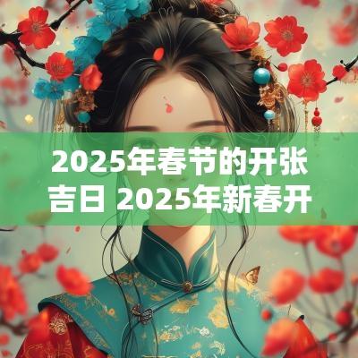 2025年春节的开张吉日 2025年新春开业吉日