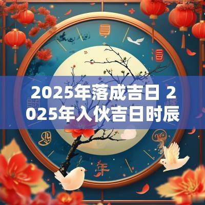 2025年落成吉日 2025年入伙吉日时辰