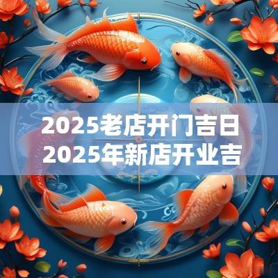 2025老店开门吉日 2025年新店开业吉日