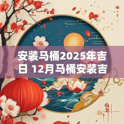 安装马桶2025年吉日 12月马桶安装吉日