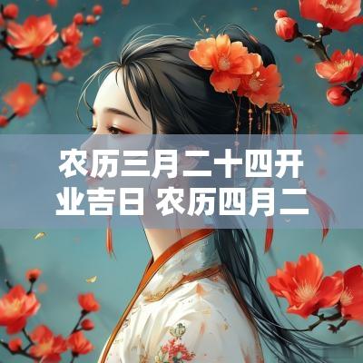 农历三月二十四开业吉日 农历四月二十三日适合开业吗