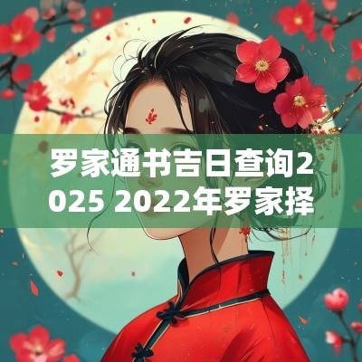 罗家通书吉日查询2025 2025年罗家择日通书
