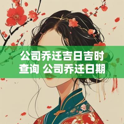 公司乔迁吉日吉时查询 公司乔迁日期怎么形容