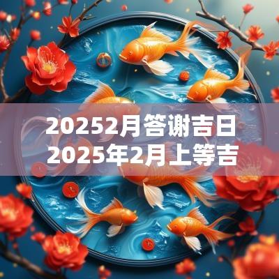20252月答谢吉日 2025年2月上等吉日