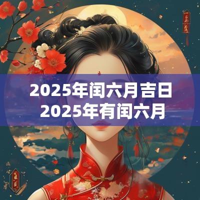 2025年闰六月吉日 2025年有闰六月