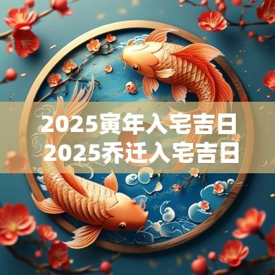 2025寅年入宅吉日 2025乔迁入宅吉日时辰
