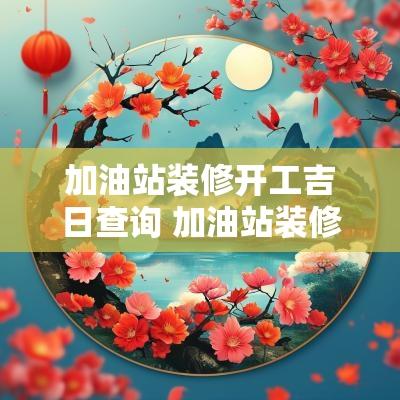 加油站装修开工吉日查询 加油站装修的最新信息