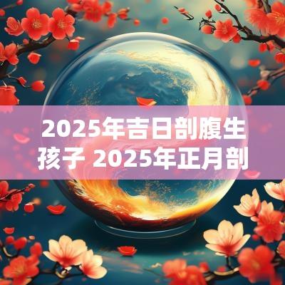 2025年吉日剖腹生孩子 2025年正月剖腹产吉日
