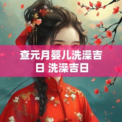 查元月婴儿洗澡吉日 洗澡吉日