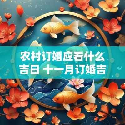 农村订婚应看什么吉日 十一月订婚吉日一览表