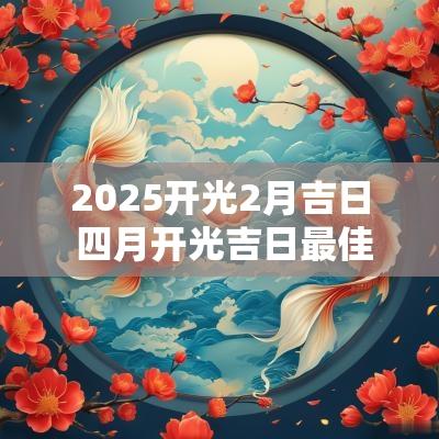 2025开光2月吉日 四月开光吉日最佳时间