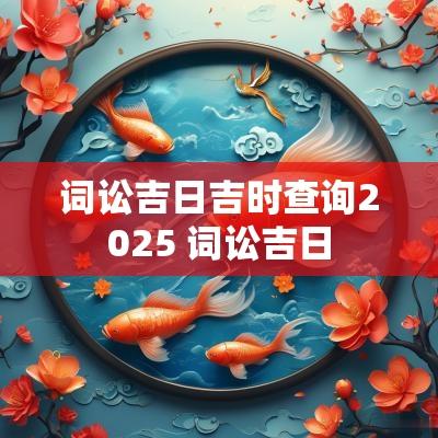 词讼吉日吉时查询2025 词讼吉日