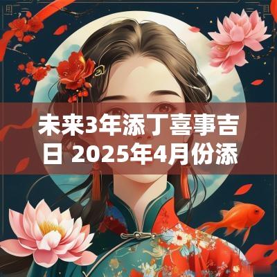 未来3年添丁喜事吉日 2025年4月份添丁黄道吉日